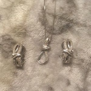 Necklace and earrings